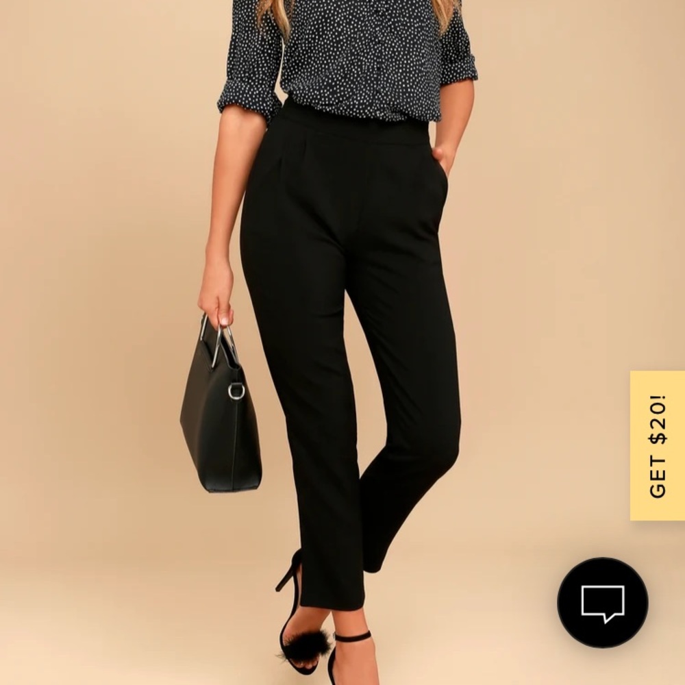 Black trouser pants from Lulus size medium